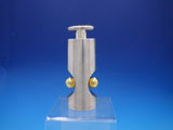 Judaica 925 Sterling Silver Perfume Bottle with Black Stone Inlay (#4317)
