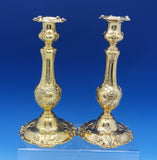 Francis I by Reed and Barton Sterling Silver Candlestick Pair Vermeil (#3156)