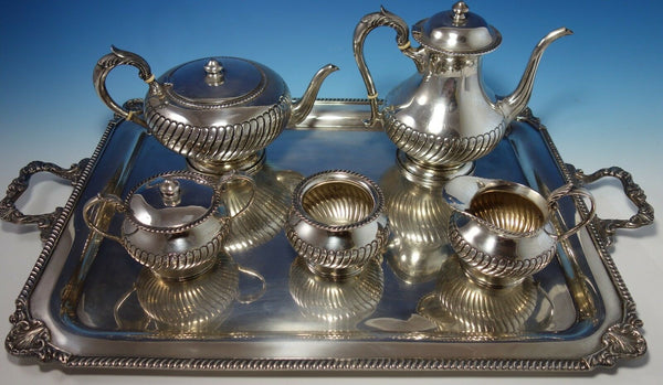 Durham Sterling Silver Tea Set with Gadroon Border #223 (#2755)