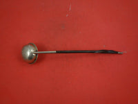 Coin Silver by Various Makers Toddy Ladle by GR w/ twisted horn/baleen 8 5/8"