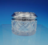 Hamilton and Diesinger Sterling Silver Dresser Jar with Glass Floral (#3369)