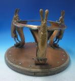 Rabbit by Joseph Heinrichs Mixed Metals and Wood Chafing Dish 10 1/2" Tall #5160