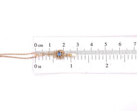 10k Yellow Gold Victorian Sapphire Lavaliere Pendant Jewelry (#J5602)