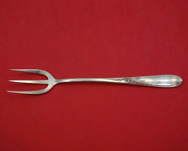 Silver Wheat by Reed and Barton Sterling Silver Pickle Fork Unusual Pitch Fork