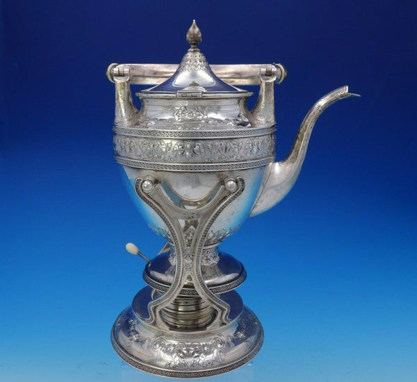 Cellini by Barbour Silver Co Sterling Silver Kettle on Stand #2100 (#3679)