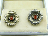 Georg Jensen Sterling Genuine Natural Carnelian Earrings #49 Jewelry (#J4407)