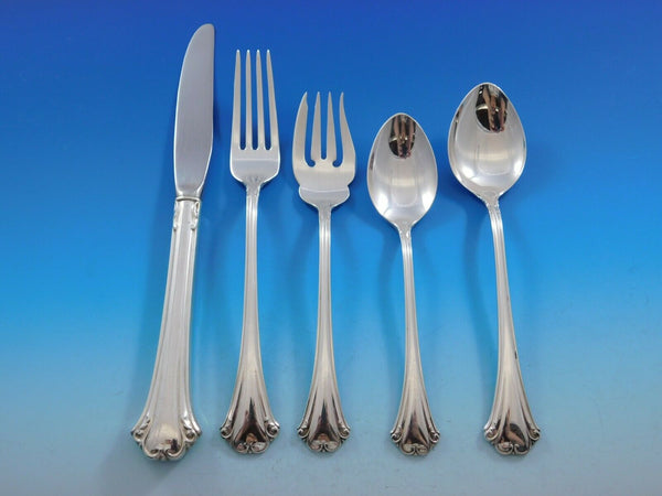 English Chippendale by Reed & Barton Sterling Silver Flatware for 8 Set 47 pcs