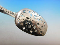 Wave Edge by Tiffany and Co Sterling Silver Ice tong Pierced w/ Flowers 7"