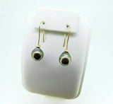 18k Yellow Gold 10mm Tahitian Black Pearl Earrings (#J5070)