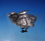 Buccellati Italian Sterling Silver Figurine Bird / Chick Pair 2 ozt. TW (#5073)