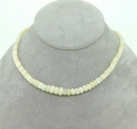 50ct Strand of Genuine Natural Opal Beads Necklace with 14k Gold Clasp (#J4382)