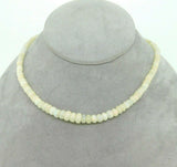 50ct Strand of Genuine Natural Opal Beads Necklace with 14k Gold Clasp (#J4382)