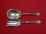 Du Barry by Durgin Sterling Silver Salad Serving Set Two Piece AS 9 1/4"