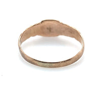 10k Rose Gold Baby Ring with Red Glass Size 1.25 Child's Jewelry (#J5889)