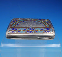 Gorham Sterling Silver Business Card Case with Enamel #115 Monogrammed (#4412)