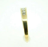 14k Yellow Gold 1/2ct Princess Cut Genuine Natural Diamond Band (#J859)