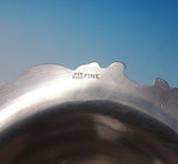Strawberry by Mauser Sterling Silver Compote Raised #346 3" x 6 1/4" (#5058)
