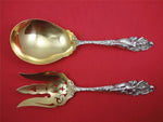 Love Disarmed by Reed and Barton Sterling Silver Salad Serving Set GW Old 8 3/4"
