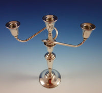 Continental by International Sterling Silver Candelabra Pair 3-Light (#2325)