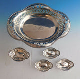 Tiffany & Co. Sterling Silver Nut Set 5pc Bowl and Nut Cups (#2229)
