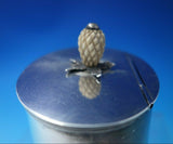 HE Sterling Silver Tea Caddy with Hinged Lid and Pineapple Finial (#4995)