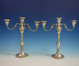 Chantilly by Gorham Sterling Silver Duchess Candelabra Pair 3-Light #750 (#2993)