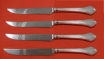 French Regency by Wallace Sterling Silver Steak Knife Set 4pc Texas Sized Custom