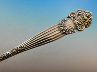 Georgian by Towle Sterling Silver Stuffing Spoon w/ Flower and Button 11 7/8"