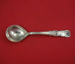 Danish Sterling Silver Berry Spoon Large with Owl Handle Circa 1913 8 1/2"