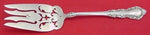 Georgian Rose by Reed and Barton Sterling Silver Cold Meat Fork Fancy Pcd 7 1/4"