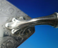HE English Sterling Silver Trowel Bright-Cut 12 3/4" circa 1900 (#5893)