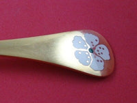 Georg Jensen Sterling Silver Annual Spoon Vermeil with Cherry Blossom 1971 6"