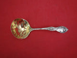 Thistle by Blackinton Sterling Silver Sugar Sifter Ladle Gold Washed 5 1/2"