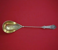 Medallion by Unknown Coin Silver Soup Ladle GW Bright-Cut Twisted 14" Serving