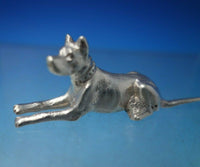 Sterling Silver Paperweight "German Shepherd" 3/4" x 2 1/2" .7 ozt. (#5904)