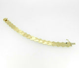 14k Yellow Gold Scallop Shell Link Bracelet (#J5065)