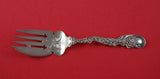 Alvin Sterling Silver Cold Meat Fork Bright-Cut 7 1/8" Serving