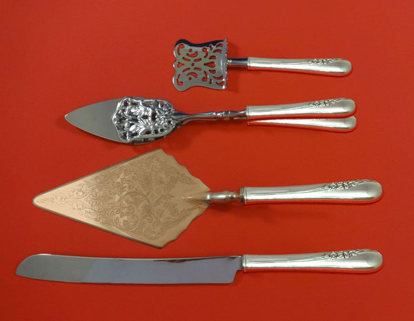 Blossom Time by International Sterling Silver Dessert Serving Set 4pc Custom