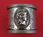 Medallion by Unknown Coin Silver Napkin Ring Bright-Cut c. 1860 1 1/2" x 1 1/4"