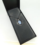 Georg Jensen Sterling 2019 Blue Chalcedony Pendant Jewelry (#J4346)