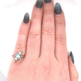 10k Yellow Gold Victorian Opal and Seed Pearl Ring (#J5516)
