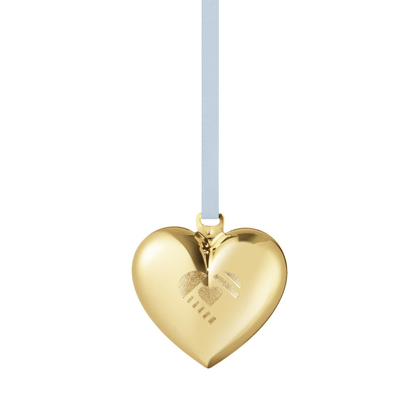 Georg Jensen 18K Gold Plated Brass Christmas Heart Decoration Ornament 2019 New