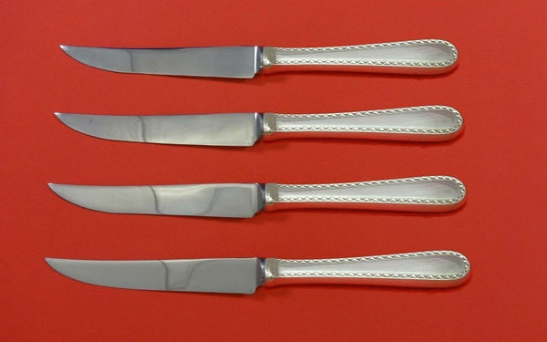 Winslow by Kirk Sterling Silver Steak Knife Set 4pc HHWS Custom Made 8 1/2"
