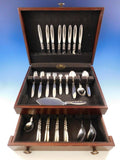 Cactus by Georg Jensen Danish Sterling Silver Flatware Set Service 52 Pieces