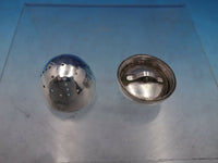 Sheffield 1882 English Sterling Silver Pepper Shaker Egg Shaped 1 3/8" (#6573)