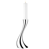 Georg Jensen Stainless Steel Cobra Floor Candleholder Small New