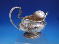 Gorham Sterling Silver Gravy Boat A1030 with Flowers Date Mark 1899 Old (#6935)