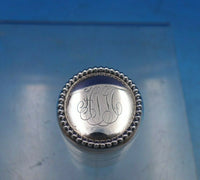 Shreve Sterling Silver Inkwell Beaded with Glass Insert 1 3/4" x 1 1/2" (#6562)