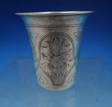 Russian Sterling Silver Cup for Vodka Engraved c. 1891 2 3/8" x 2 1/8" (#6540)