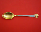 Anitra by Th. Olsens .830 Silver Coffee Spoon Set 10pc Vermeil Enameled 3 3/4"